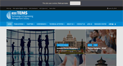 Desktop Screenshot of ieee-tems.org